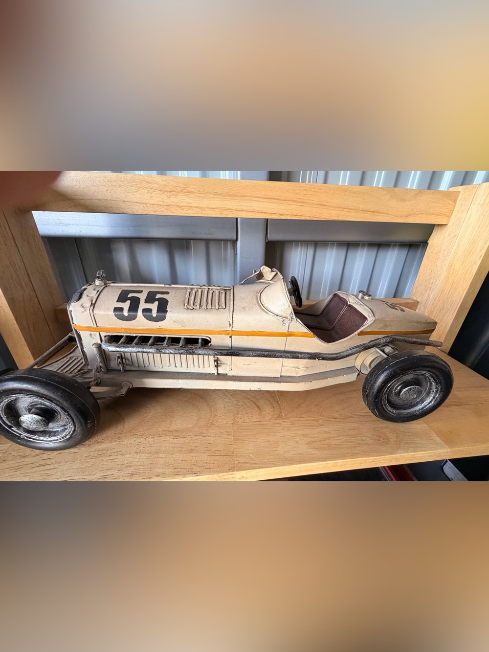 Antique Toy Replica Metal Boat-tail Racer Model Car